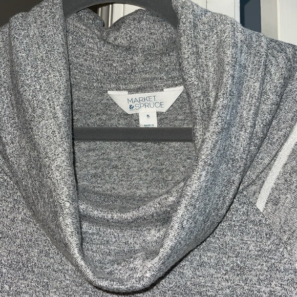 Marven Cowl Neck Elbow Patch Knit Top - Picture 3 of 7